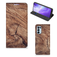 OPPO Find X3 Lite Book Wallet Case Tree Trunk - thumbnail