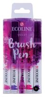 Brushpen Talens Ecoline set-violet blister ÃƒÆ' 5 stuks ass - thumbnail