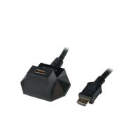 LogiLink CH0041 HDMI-kabel HDMI Verlengkabel HDMI-A-stekker, HDMI-A-bus 1.50 m Zwart 4K UHD