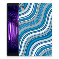 Lenovo Tab M10 HD (2de generatie) Hippe Hoes Waves Blue - thumbnail