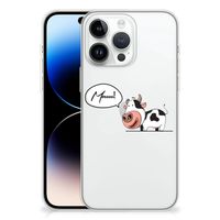 iPhone 14 Pro Max Telefoonhoesje met Naam Cow