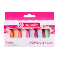 Acrylverf Talens Art Creation Pastel set ÃƒÆ' 6 kleuren 12ml