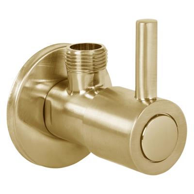 Differnz hoekstopkraan 1/2x3/8 mat goud Differnz hoekstopkraan 1/2x3/8 mat goud