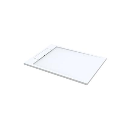 Douchebak Decent Rechthoek 120x90x3.5cm Solid Surface Mat Wit