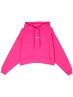 MSGM hoodie en coton à logo imprimé - Rose