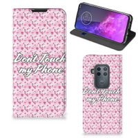 Motorola One Zoom Design Case Flowers Pink DTMP - thumbnail