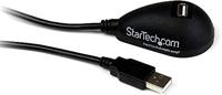 StarTech.com 1,5m SuperSpeed USB 3.0 desktop verlengkabel/docking kabel - stekker/bus - zwart