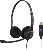 Sennheiser SC 260 USB Stereo Headset met Noise Canceling Microfoon Zwart