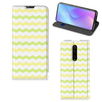 Xiaomi Redmi K20 Pro Hoesje met Magneet Waves Yellow - thumbnail