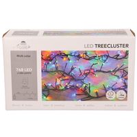 1x Clusterverlichting met timer en dimmer 768 leds gekleurd 10 m    -