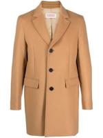 FURSAC Mantel met enkele rij knopen - Bruin