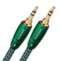 AudioQuest 12 m Evergreen 3,5 mm audiokabel 2 x RCA zwart - audiokabel (3,5 mm, 2 x RCA-koper, 12 m, zwart)