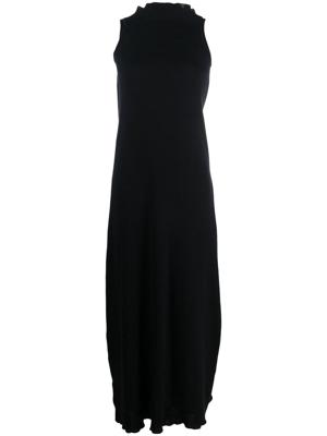 MM6 Maison Margiela robe asymétrique drapée - Bleu