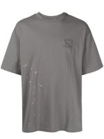 Musium Div. t-shirt en coton à effet taches de peinture - Gris - thumbnail