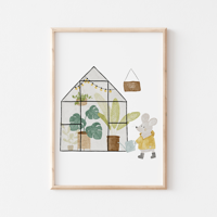 Poster - Muis in het plantenhuis - thumbnail