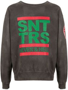 SAINT MXXXXXX sweat à logo imprimé - Gris