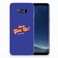 Samsung Galaxy S8 Plus Siliconen hoesje met naam Never Give Up - thumbnail