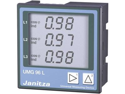 Janitza UMG 96L Viergeleider universele meter Spanning: L-N 50 tot 255 V~, L-L 86 tot 442 V~,45 tot 65 Hz · Stroomsterkte: 0 - 5 A/0 - 1 A Janitza UMG 96L Viergeleider universele meter Spanning: L-N 50 tot 255 V~, L-L 86 tot 442 V~,45 tot 65 Hz · Stroomsterkte: 0 - 5 A/0 - 1 A