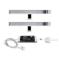 Deko Light Spiegel Line II 2er Bundle Opbouwlamp LED LED vast ingebouwd 12 W Energielabel: G (A - G) Warmwit Zilver - thumbnail