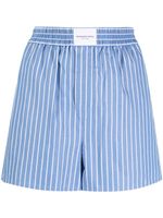 Alexander Wang boxer en coton à rayures - Bleu - thumbnail