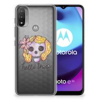 Silicone Back Case Motorola Moto E20 | E40 Boho Skull - thumbnail