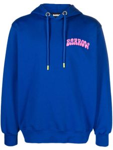 BARROW hoodie en coton à logo imprimé - Bleu