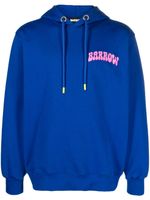 BARROW hoodie en coton à logo imprimé - Bleu