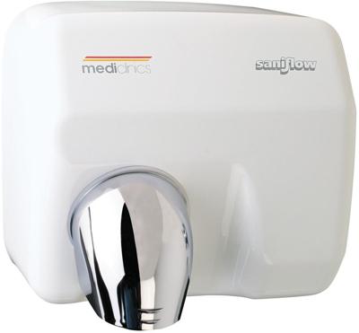 Mediclinics handendroger E05A, automatisch, staal, wit Mediclinics handendroger E05A, automatisch, staal, wit