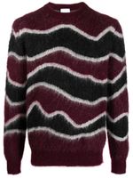 PT Torino pull en maille intarsia - Rouge - thumbnail