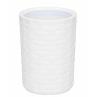 Witte tandenborstelhouders van 14 cm   -