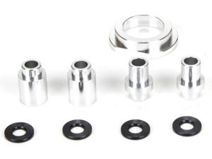 Losi - Engine Mount Spacer and Clutch Mount Aluminum Silver: MTXL (LOS256008)