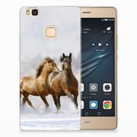 Huawei P9 Lite TPU Hoesje Paarden