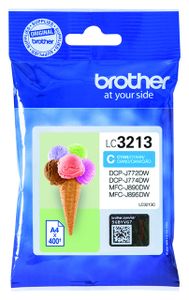 Inktcartridge Brother LC-3213 blauw HC