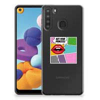 Samsung Galaxy A21 Silicone Back Cover Popart Princess - thumbnail