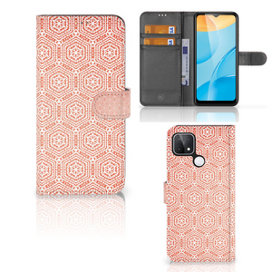 OPPO A15 Telefoon Hoesje Pattern Orange