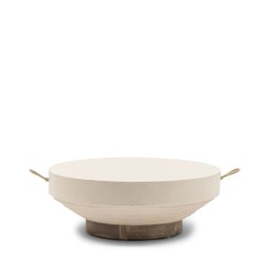 Rivièra Maison Salontafel Jimbaran, 80cm - Wit - Rond