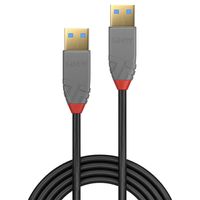 Lindy 36754 USB-kabel 5 m USB 3.2 Gen 1 (3.1 Gen 1) USB A Zwart, Grijs - thumbnail