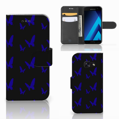 Samsung Galaxy A3 2017 Telefoon Hoesje Vlinder Patroon Samsung Galaxy A3 2017 Telefoon Hoesje Vlinder Patroon