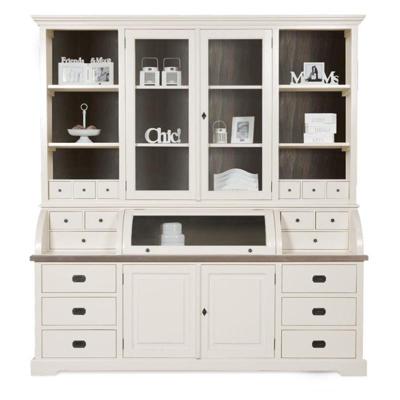 Vitrinekast Lakewood | Hout  | Mindihout | Wit Grijs