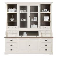 Vitrinekast Lakewood | Hout  | Mindihout | Wit Grijs