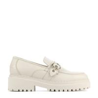 Nubikk Fae Gatsby leren instappers off white