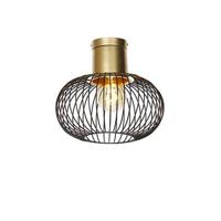 QAZQA Design plafondlamp zwart met goud - Mayelle - thumbnail