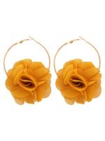 Stof Bloemen oorbellen