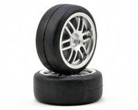 Tires and wheels, assembled, glued (Rally wheels, satin, 1.9 Gymkhana slick tires) (2) - thumbnail