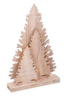 TOM kerstboom led-decoratie 25 cm hout