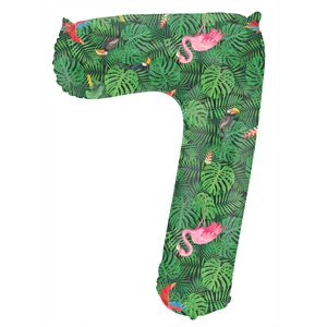 Folieballon Cijfer 7 Jungle Print (86cm)