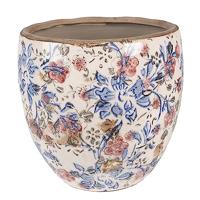 Clayre & Eef 6CE1031M bloempot ca. Ø 18 x 17 cm