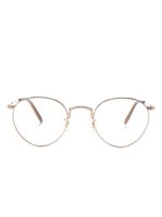 Oliver Peoples lunettes de vue en titane à monture ronde - Or