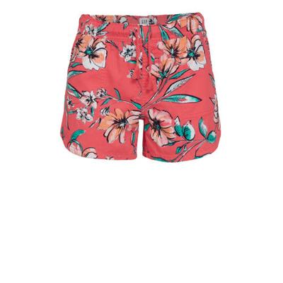GAP gebloemde short koraalrood