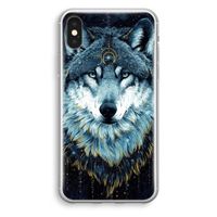 Darkness Wolf: iPhone XS Transparant Hoesje - thumbnail